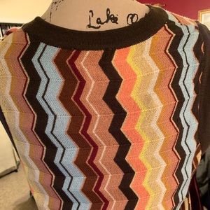 Multi stripe sweater dress